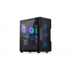 PC korpuss ENDORFY Regnum 400 ARGB Tower Black — ATX, rūdīts stikls, ARGB, 3x120mm priekšā, 1x120mm aizmugurē, atbalsta GPU līdz 37 cm