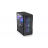 PC korpuss ENDORFY Regnum 400 ARGB Tower Black — ATX, rūdīts stikls, ARGB, 3x120mm priekšā, 1x120mm aizmugurē, atbalsta GPU līdz 37 cm