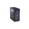 PC korpuss ENDORFY Regnum 400 ARGB Tower Black — ATX, rūdīts stikls, ARGB, 3x120mm priekšā, 1x120mm aizmugurē, atbalsta GPU līdz 37 cm