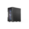 PC korpuss ENDORFY Regnum 400 ARGB Tower Black — ATX, rūdīts stikls, ARGB, 3x120mm priekšā, 1x120mm aizmugurē, atbalsta GPU līdz 37 cm