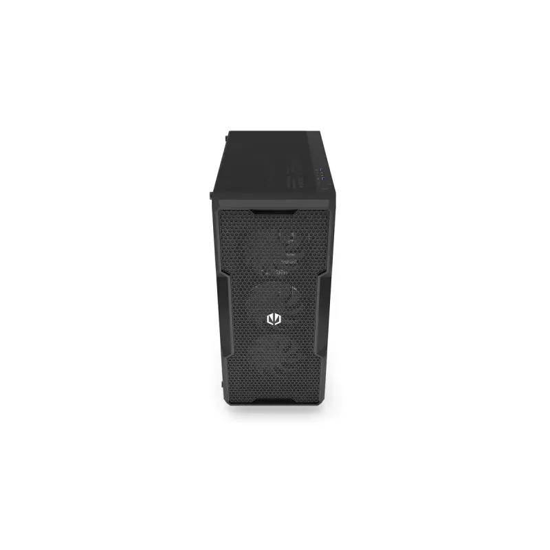 PC korpuss ENDORFY Regnum 400 ARGB Tower Black — ATX, rūdīts stikls, ARGB, 3x120mm priekšā, 1x120mm aizmugurē, atbalsta GPU līdz 37 cm
