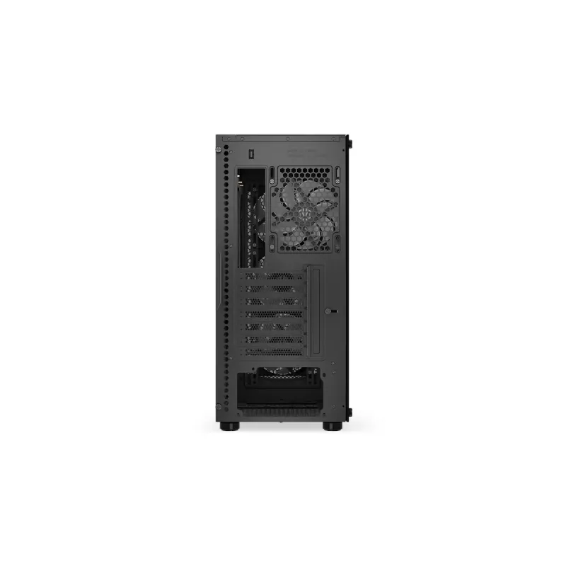 PC korpuss ENDORFY Regnum 400 ARGB Tower Black — ATX, rūdīts stikls, ARGB, 3x120mm priekšā, 1x120mm aizmugurē, atbalsta GPU līdz 37 cm
