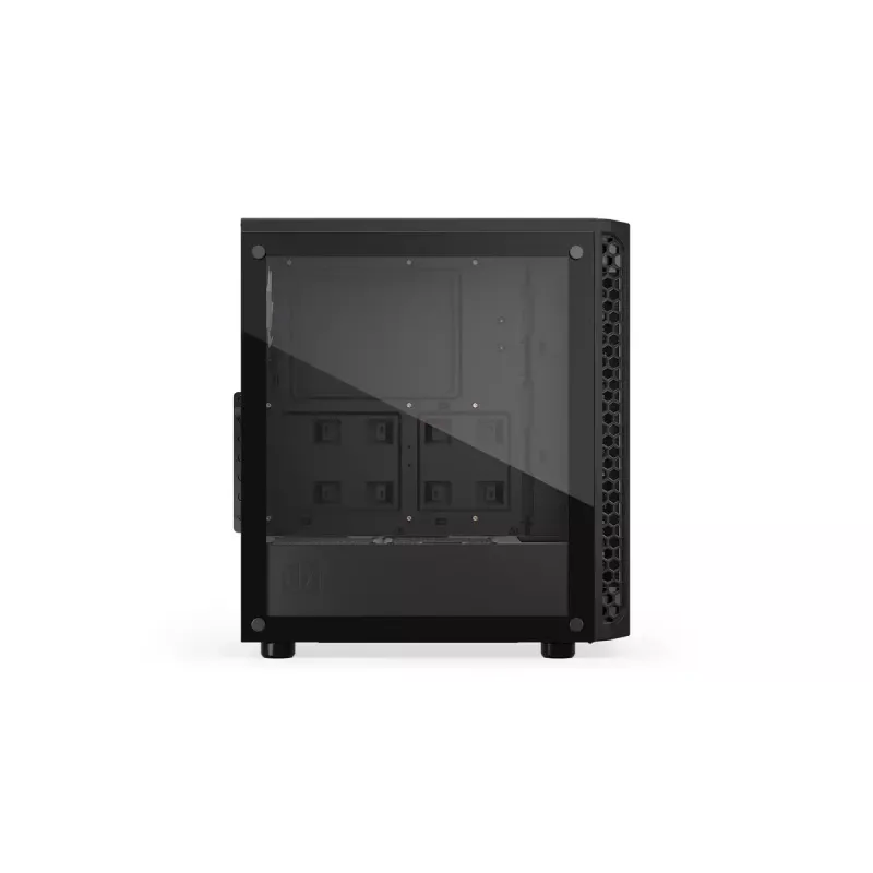 PC korpuss ENDORFY Signum 300 ARGB Tornis Melns — ATX, rūdīts stikls, ARGB apgaismojums, atbalsta GPU 350mm, CPU dzesētāja augstums 161mm