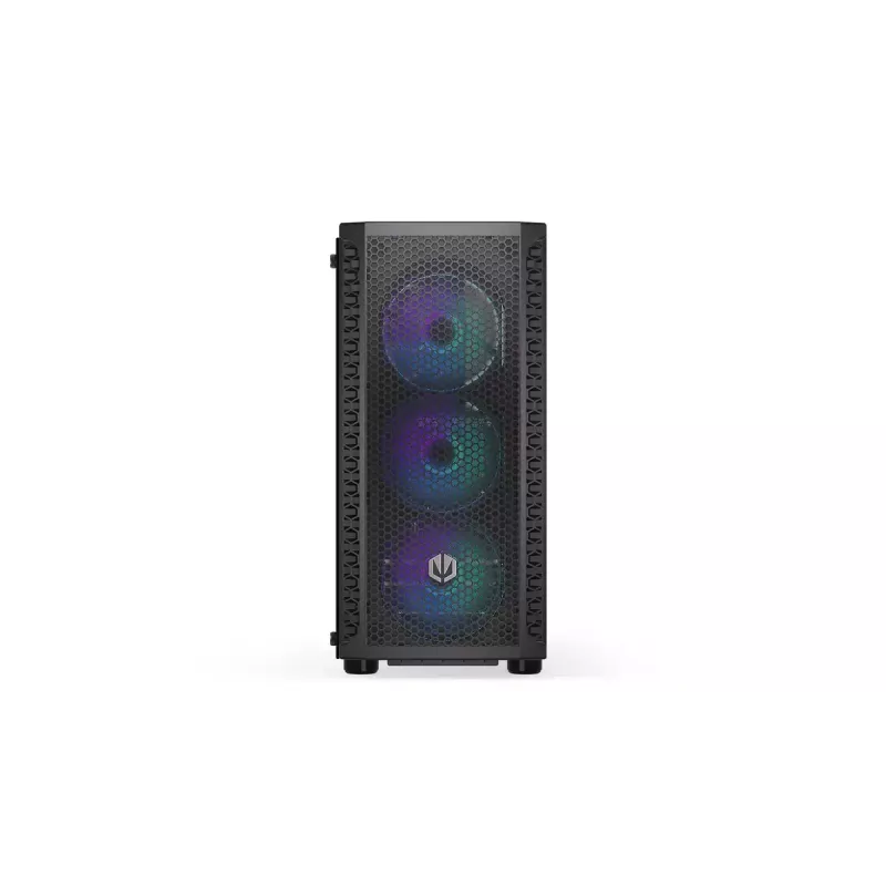 PC korpuss ENDORFY Signum 300 ARGB Tornis Melns — ATX, rūdīts stikls, ARGB apgaismojums, atbalsta GPU 350mm, CPU dzesētāja augstums 161mm