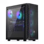 PC korpuss ENDORFY Signum 300 ARGB Tornis Melns — ATX, rūdīts stikls, ARGB apgaismojums, atbalsta GPU 350mm, CPU dzesētāja augstums 161mm