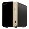 QNAP TS-264 NAS Tornis Intel® Celeron® N5095 8 GB 0 TB QNAP QTS Melns, Zelts