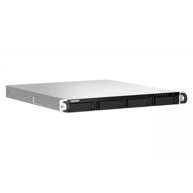 QNAP TS-464U NAS Rack (1U) Intel® Celeron® N5095 8 GB DDR4 0 TB QNAP Turbo System Aluminium, Black