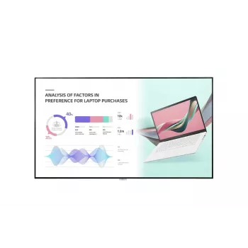 LG 98UH5J-H Signage Display Digital signage flat panel 2.49 m (98 collas) LCD Wi-Fi 500 cd/m² 4K Ultra HD Melns WebOS 24/7