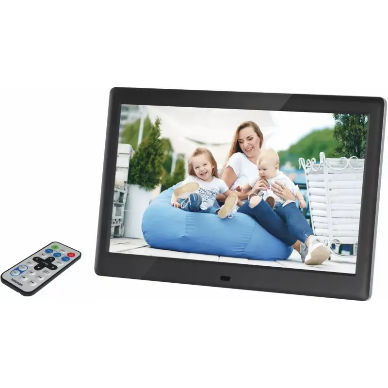 Digitālais foto rāmis SENCOR SDF 1082 BK, 10 collu 1280×800 displejs