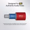HDMI kabelis Unitek C140W 5 m — HDMI Type A uz Type A, HDMI 2.1, 48 Gbit/s, 120 Hz, melns