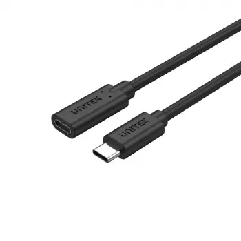 UNITEK USB C kabelis - USB 3.2 Gen 2 (3.1 Gen 2) - 0,5 m melns