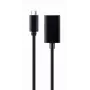 GEMBIRD USB Type-C uz DisplayPort adaptera kabelis, 4K, 15cm, melns