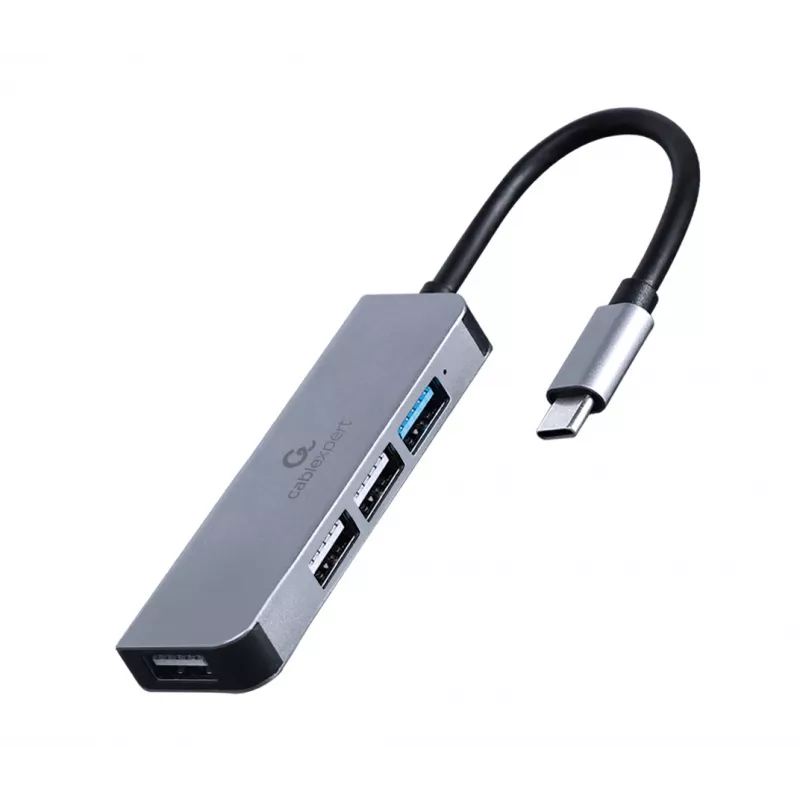 Gembird UHB-U3P1U2P3-01 4 portu USB centrmezgls, 1x USB 3.1 + 3x USB 2.0