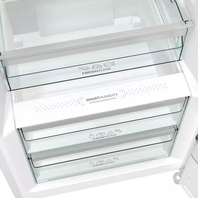 Brīvi stāvošs ledusskapis Gorenje R619EAW6 — 398 L, energoefektivitātes klase E, 1850×595×663 mm, balts