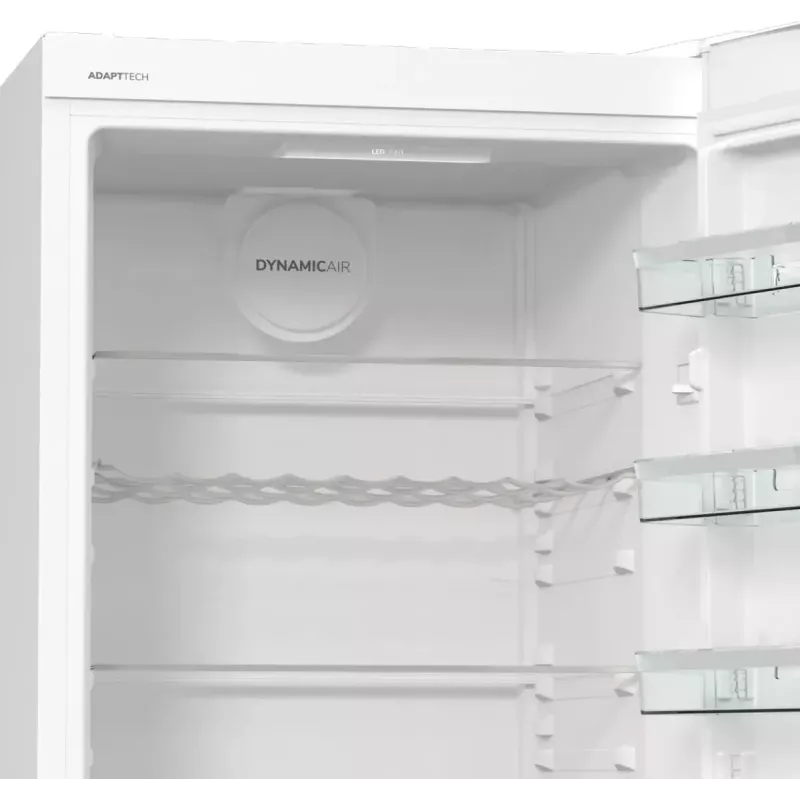 Brīvi stāvošs ledusskapis Gorenje R619EAW6 — 398 L, energoefektivitātes klase E, 1850×595×663 mm, balts
