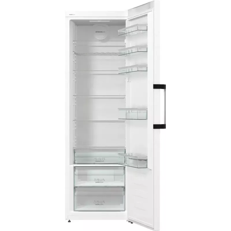 Brīvi stāvošs ledusskapis Gorenje R619EAW6 — 398 L, energoefektivitātes klase E, 1850×595×663 mm, balts
