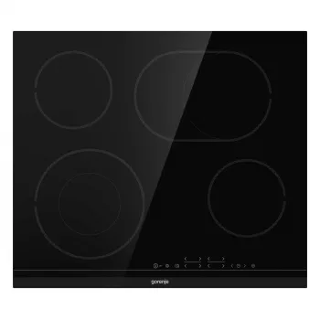 Gorenje ECT643BCSC Iebūvējamā keramikas plīts virsma ar 4 zonām un skārienvadību