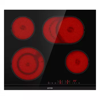 Gorenje ECT643BCSC Iebūvējamā keramikas plīts virsma ar 4 zonām un skārienvadību