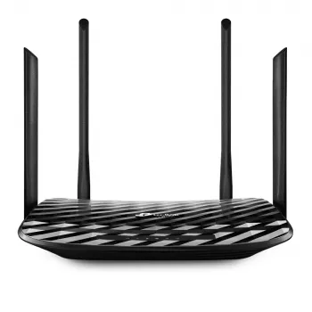 TP-Link AC1300 bezvadu maršrutētājs Gigabit Ethernet Divjoslu (2,4 GHz / 5 GHz) Melns