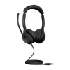 Jabra Evolve2 50 - USB-A MS Stereo, vadu, biroja/zvanu centrs, 20 - 20000 Hz, 127 g, austiņas, melna
