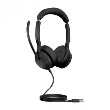 Jabra Evolve2 50 - USB-A MS Stereo, vadu, biroja/zvanu centrs, 20 - 20000 Hz, 127 g, austiņas, melna