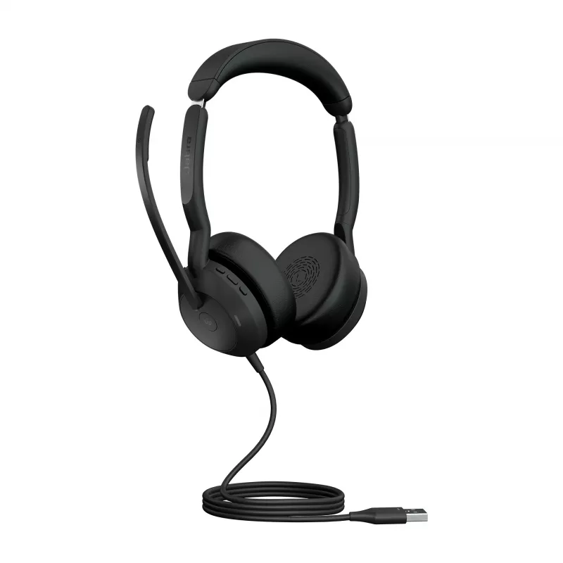 Jabra Evolve2 50 - USB-A MS Stereo, vadu, biroja/zvanu centrs, 20 - 20000 Hz, 127 g, austiņas, melna