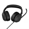 Jabra Evolve2 50 - USB-A MS Stereo, vadu, biroja/zvanu centrs, 20 - 20000 Hz, 127 g, austiņas, melna