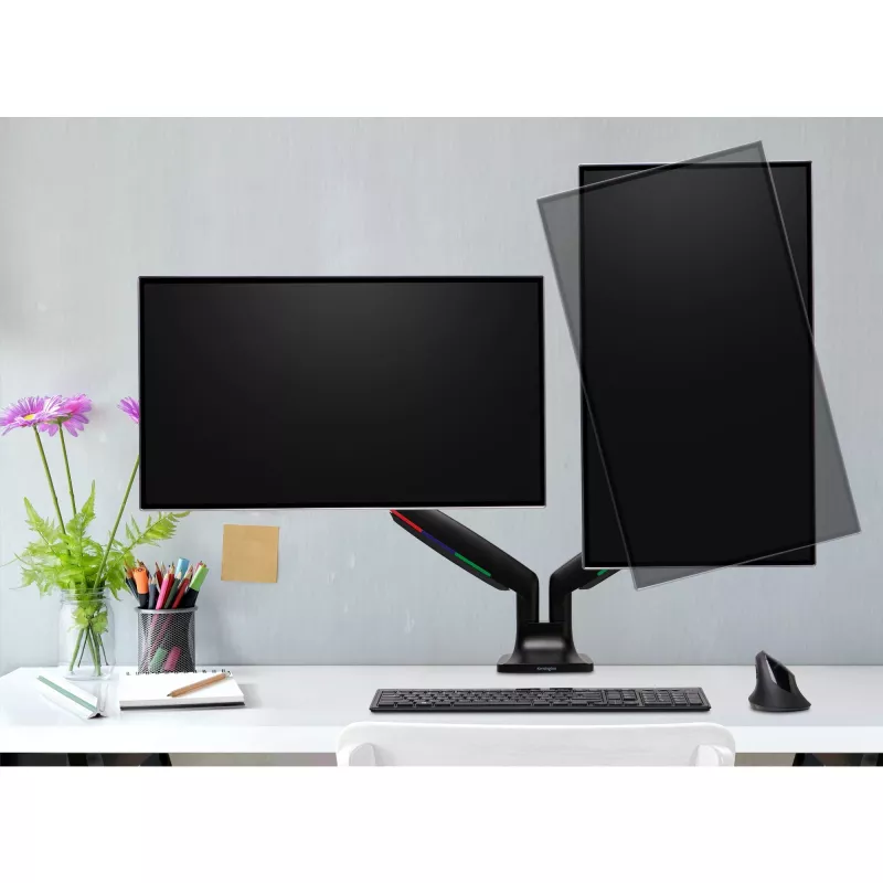 Divu monitoru roka Kensington SmartFit One-Touch K59601WW