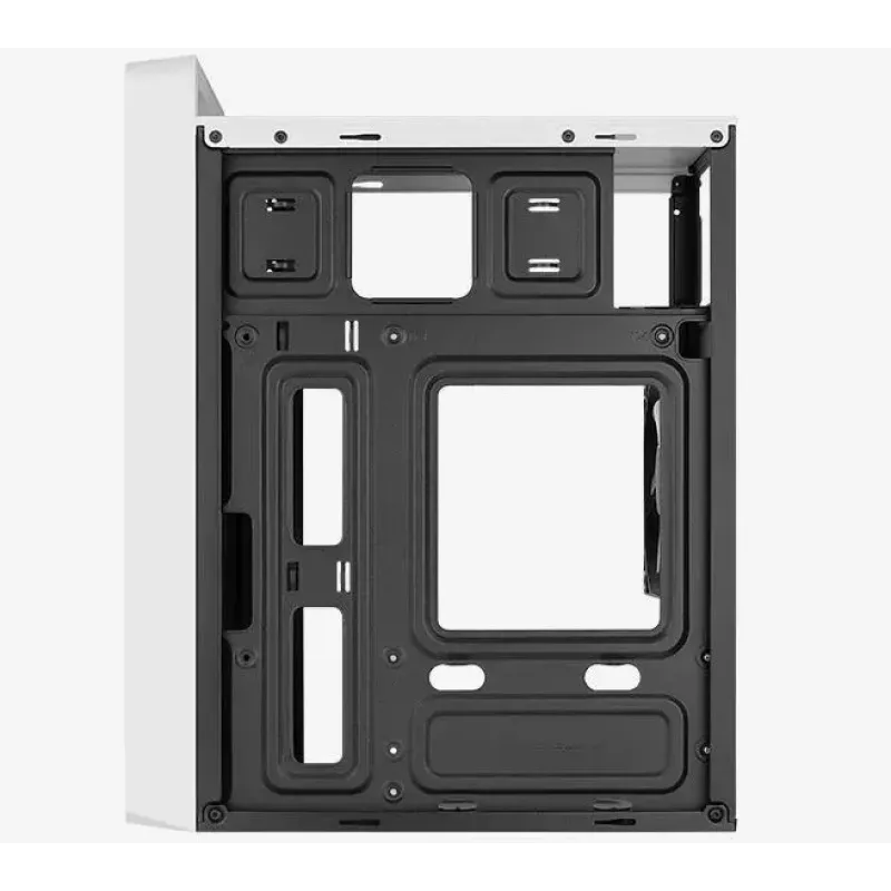 Datora korpuss AEROCOOL PGS CS-109-G-WT-v1 Mini Tornis SPCC balts — microATX, līdz 26 cm GPU, FRGB, sieta priekšpuse
