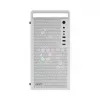 Datora korpuss AEROCOOL PGS CS-109-G-WT-v1 Mini Tornis SPCC balts — microATX, līdz 26 cm GPU, FRGB, sieta priekšpuse