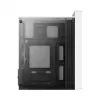 Datora korpuss AEROCOOL PGS CS-109-G-WT-v1 Mini Tornis SPCC balts — microATX, līdz 26 cm GPU, FRGB, sieta priekšpuse