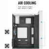 Datora korpuss AEROCOOL PGS CS-109-G-WT-v1 Mini Tornis SPCC balts — microATX, līdz 26 cm GPU, FRGB, sieta priekšpuse