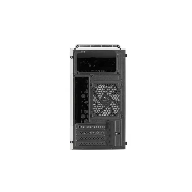 Datora korpuss AEROCOOL PGS CS-109-G-WT-v1 Mini Tornis SPCC balts — microATX, līdz 26 cm GPU, FRGB, sieta priekšpuse