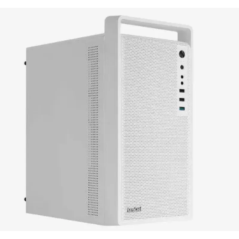 Datora korpuss AEROCOOL PGS CS-109-G-WT-v1 Mini Tornis SPCC balts — microATX, līdz 26 cm GPU, FRGB, sieta priekšpuse