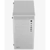 Datora korpuss AEROCOOL PGS CS-109-G-WT-v1 Mini Tornis SPCC balts — microATX, līdz 26 cm GPU, FRGB, sieta priekšpuse