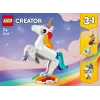 Konstruktors LEGO Creator 3in1 31140 Maģiskais vienradzis, 145 detaļas, 130 mm augstums, vecums 7+