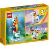 Konstruktors LEGO Creator 3in1 31140 Maģiskais vienradzis, 145 detaļas, 130 mm augstums, vecums 7+