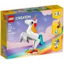 Konstruktors LEGO Creator 3in1 31140 Maģiskais vienradzis, 145 detaļas, 130 mm augstums, vecums 7+