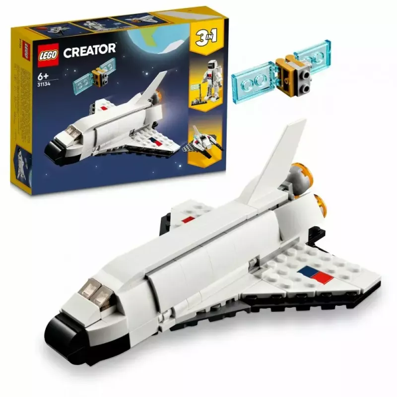 LEGO Creator 3-in-1 kosmosa kuģa konstruktora komplekts 31134 — 144 detaļas, no 6 gadu vecuma, 160×120×60 mm