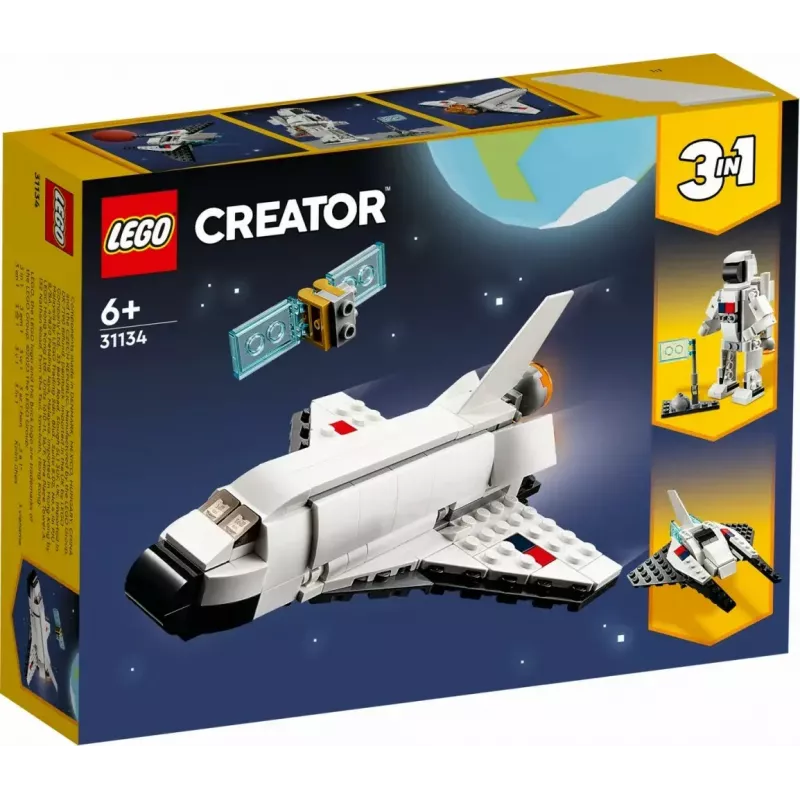 LEGO Creator 3-in-1 kosmosa kuģa konstruktora komplekts 31134 — 144 detaļas, no 6 gadu vecuma, 160×120×60 mm