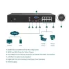 TP-Link VIGI 8 kanālu PoE+ tīkla video reģistrators