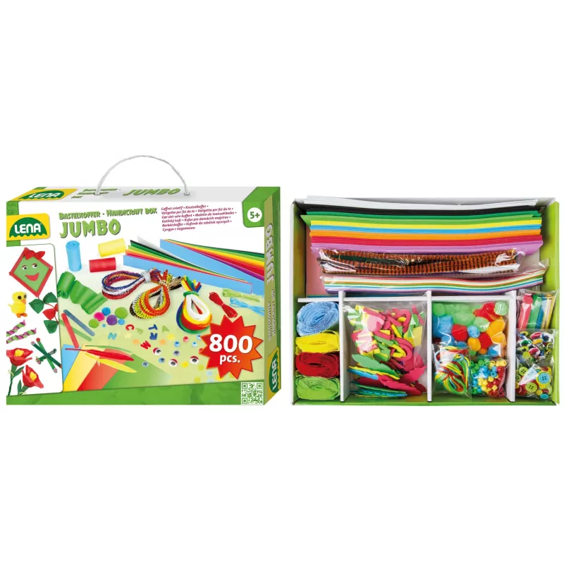 Bērnu radošais komplekts Lena 42629 800 gabali daudzkrāsu