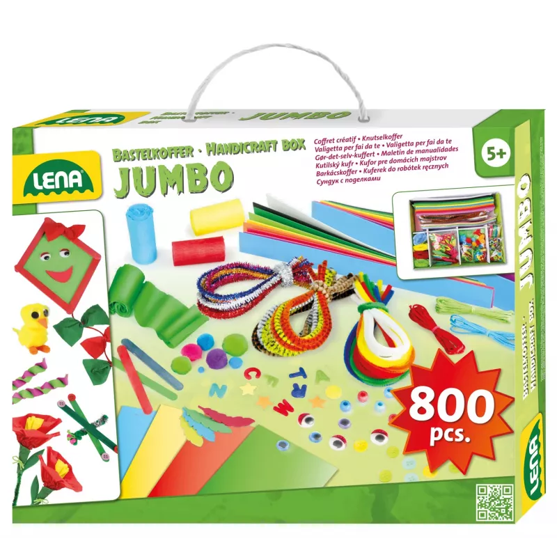 Bērnu radošais komplekts Lena 42629 800 gabali daudzkrāsu