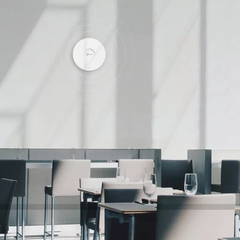 TP-Link Omada AX1800 griestos montējams WiFi 6 piekļuves punkts, 2.4 GHz, 5 GHz, 1775 Mbit/s, HTTPS, SNMP, SNMPv2, SNMPv3, WPA, WPA2, WPA3, 100,1000 Mbit/s