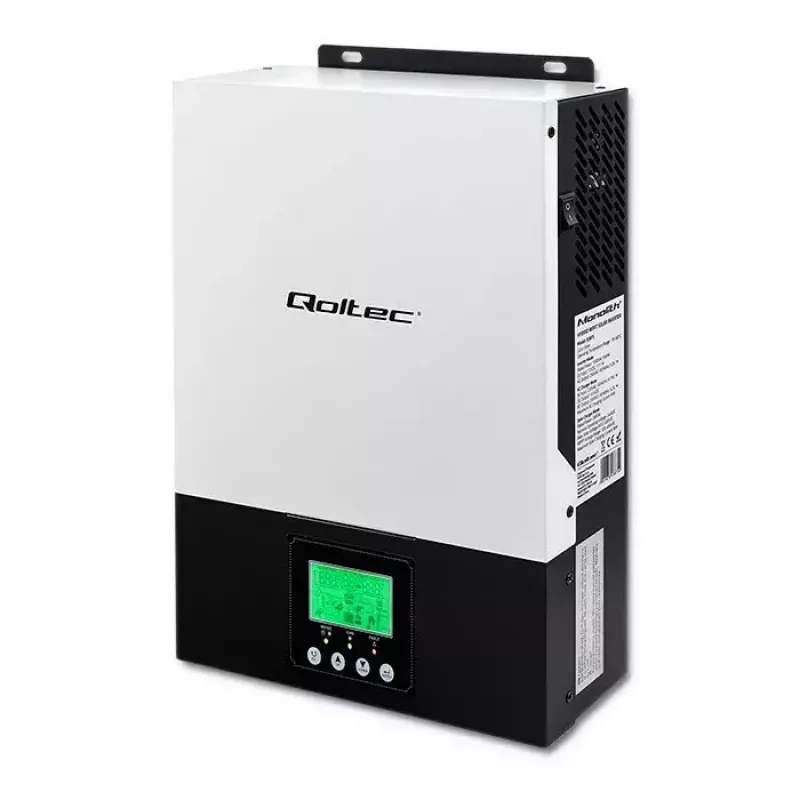 Hibrīda bezsavienojuma saules enerģijas pārveidotājs QOLTEC 3KVA 2.4kW 80A