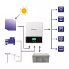 Hibrīda bezsavienojuma saules enerģijas pārveidotājs QOLTEC 3KVA 2.4kW 80A