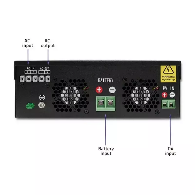 Hibrīda bezsavienojuma saules enerģijas pārveidotājs QOLTEC 3KVA 2.4kW 80A