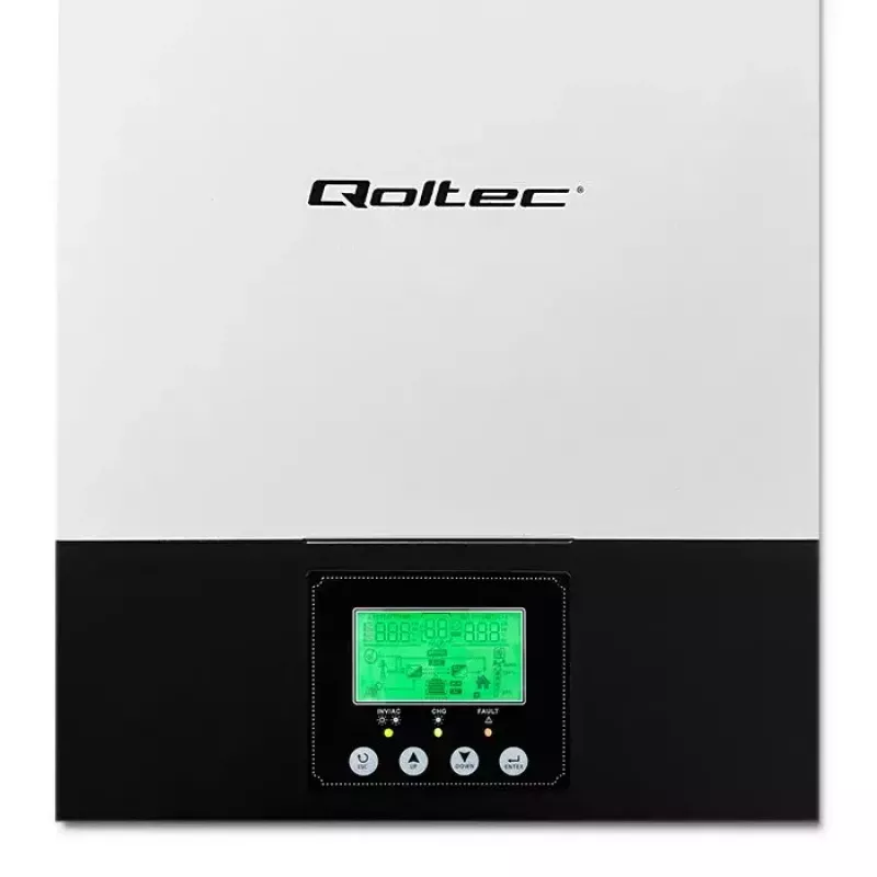 Hibrīda bezsavienojuma saules enerģijas pārveidotājs QOLTEC 3KVA 2.4kW 80A