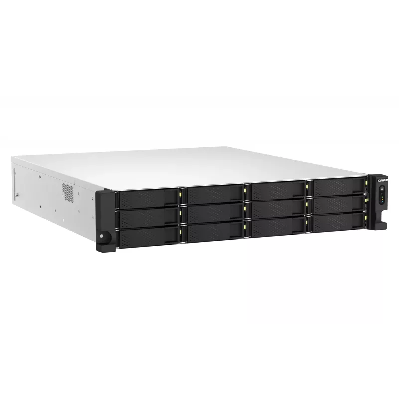QNAP TS-H1887XU-RP NAS Rack (2U) Intel Xeon E E-2336 32 GB DDR4 0 TB QuTS hero Melns, Balts