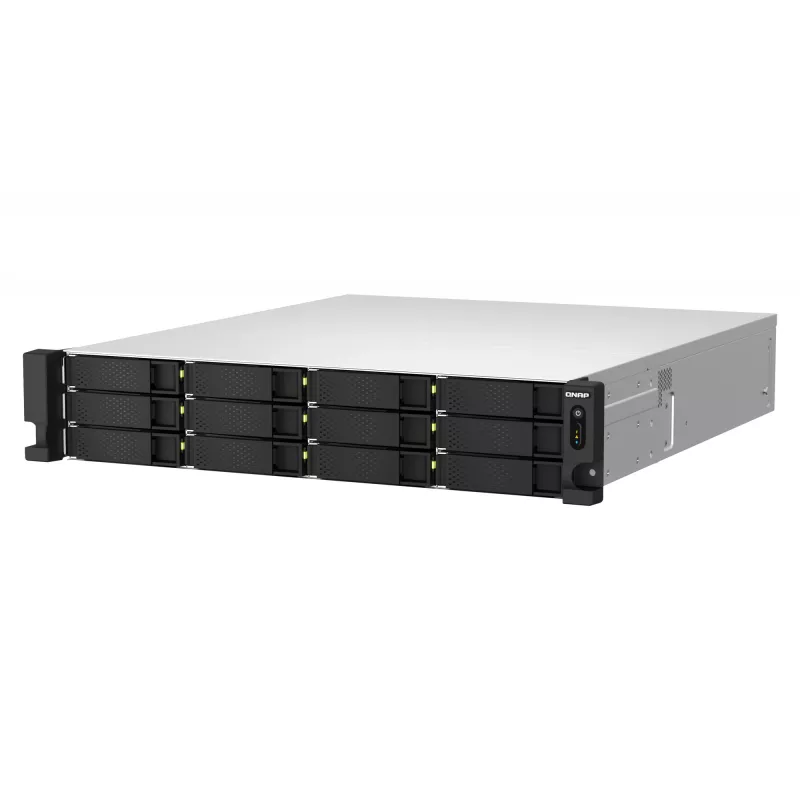 QNAP TS-H1887XU-RP NAS Rack (2U) Intel Xeon E E-2336 32 GB DDR4 0 TB QuTS hero Melns, Balts